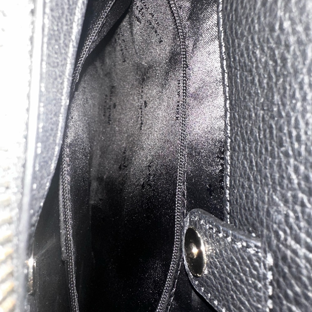 Kate Spade Leila Triple Compartment Satchel Crossbody  — Black Pebbled Leather - Picture 10 of 10